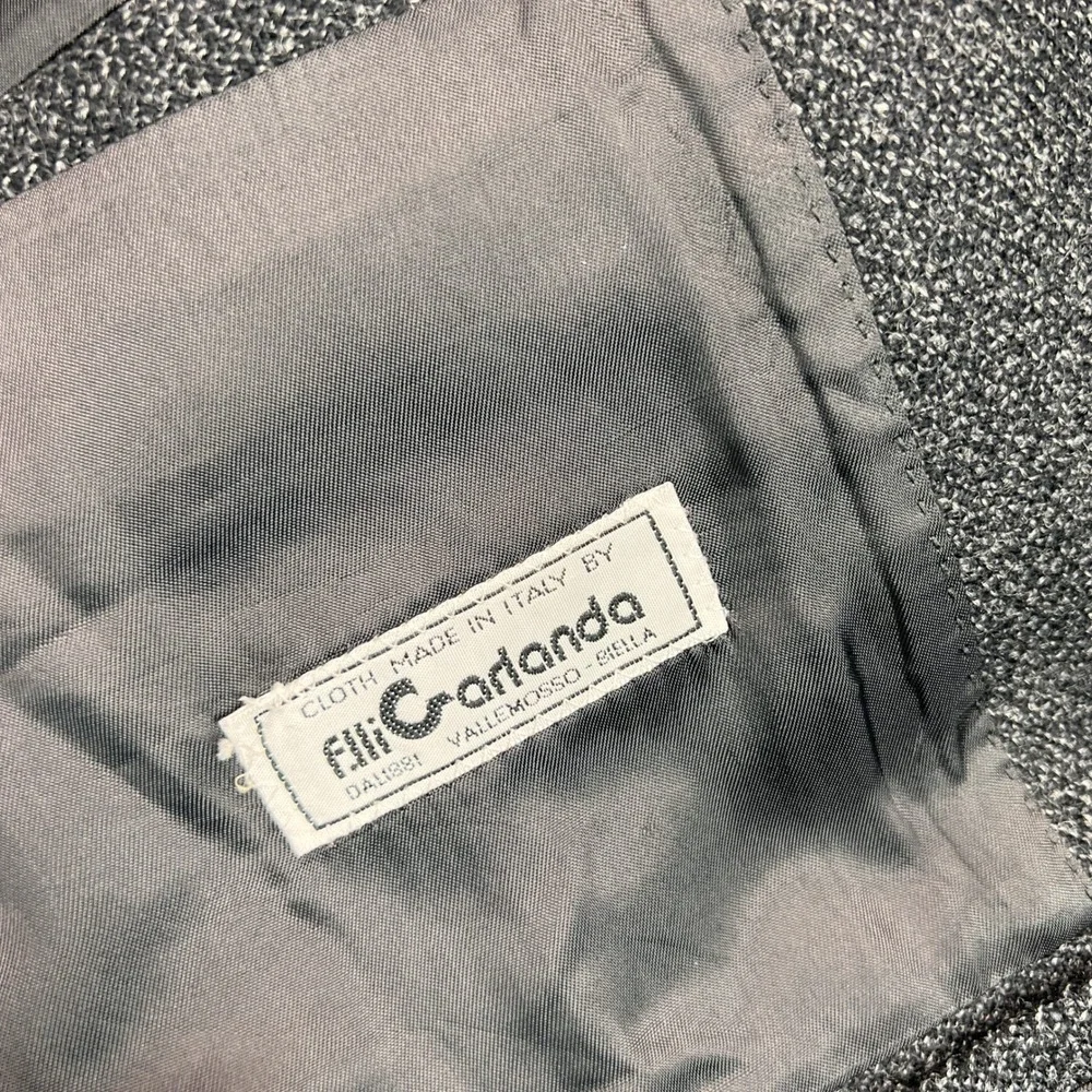 Pronto‎ Uomo Italian Wool Sport Coat Blazer Men 44L Charcoal Tweed Made in Italy